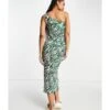 ASOS Plisse One Shoulder Midi Dress -Free Vibe Shop asos Green Plisse One Shoulder Midi Dress