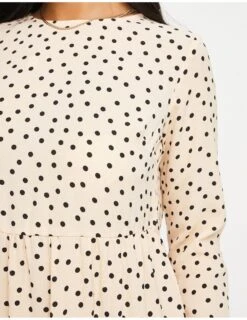 Asos Design Petite Long Sleeve Tiered Smock Midi Dress -Free Vibe Shop asos Multi Asos Design Petite Long Sleeve Tiered Smock Midi Dress 2