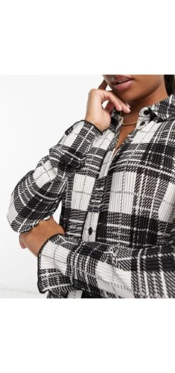 Asos Design Petite Plisse Long Sleeve Mini Shirt Dress -Free Vibe Shop asos Multi Asos Design Petite Plisse Long Sleeve Mini Shirt Dress 1