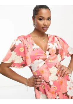 Asos Design Petite Satin Button Through Mini Tea Dress With Flutter Sleeve 8 Asos Design Petite Satin Button Through Mini Tea Dress With Flutter Sleeve -Free Vibe Shop asos Multi Asos Design Petite Satin Button Through Mini Tea Dress With Flutter Sleeve 1