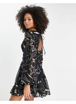 ASOS Button Through Pintuck Mini Dress -Free Vibe Shop asos Multi Button Through Pintuck Mini Dress 2