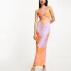 ASOS Twist Front Sleeveless Midi Dress -Free Vibe Shop asos Multi Twist Front Sleeveless Midi Dress