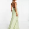 ASOS Bridesmaid Cami Maxi Dress With Cowl Bodice And Wrap Skirt -Free Vibe Shop asos Sage Bridesmaid Cami Maxi Dress With Cowl Bodice And Wrap Skirt