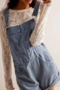 FREE PEOPLE Ziggy Cord Shortalls