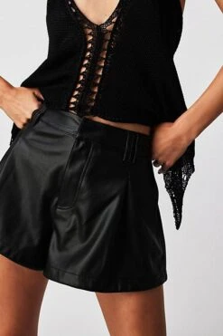 FREE PEOPLE Free Reign Vegan Shorts -Free Vibe Shop free people Black Free Reign Vegan Shorts 2
