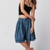 FREE PEOPLE What It's Worth Pleated Shorts -Free Vibe Shop free people Blue Mirage What Its Worth Pleated Shorts