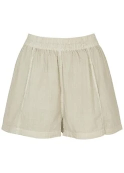 FREE PEOPLE Get Free Cotton-blend Shorts
