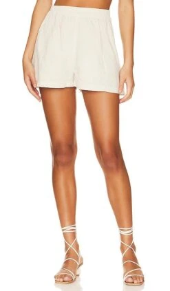 FREE PEOPLE Get Free Poplin Pull On Short