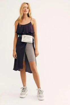 FREE PEOPLE Cycliste Côtelé Sans Couture -Free Vibe Shop free people Heather Grey Seamless Rib Bike Short 5