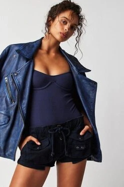 FREE PEOPLE Waimea Slouchy Solid Shorts