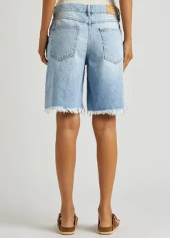 FREE PEOPLE Big Sur Coast Distressed Denim Shorts -Free Vibe Shop free people LIGHT BLUE Big Sur Coast Distressed Denim Shorts 2