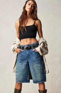 FREE PEOPLE Extreme Measures Barrel Shorts