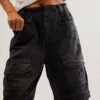 FREE PEOPLE Islands Of Time Utility Shorts -Free Vibe Shop free people Washed Black Islands Of Time Utility Shorts