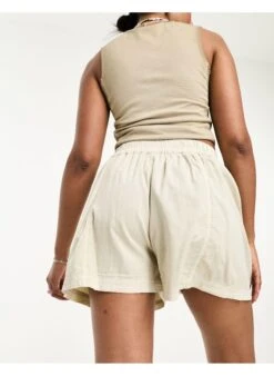 FREE PEOPLE Nilla Pull On Utility Shorts -Free Vibe Shop free people White Nilla Pull On Utility Shorts 2