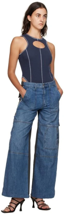 Ksubi Blue & Gray Splice Jeans -Free Vibe Shop ksubi Assorted Splice Jeans 3