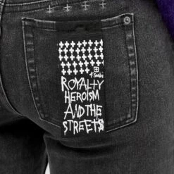 Ksubi Spray On Hell Cat Ripped Jean -Free Vibe Shop ksubi Black Spray On Hell Cat Ripped Jean 4