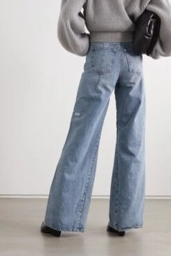 Ksubi Kicker Jinx High-rise Wide-leg Jeans -Free Vibe Shop ksubi Blue Kicker Jinx High rise Wide leg Jeans 2