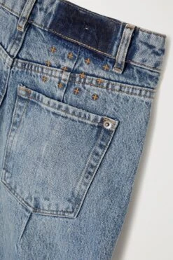 Ksubi Kicker Jinx High-rise Wide-leg Jeans -Free Vibe Shop ksubi Blue Kicker Jinx High rise Wide leg Jeans 4