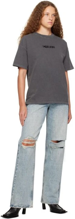 Ksubi Blue Low Rider Trashed Jeans -Free Vibe Shop ksubi Denim Low Rider Trashed Jeans 3