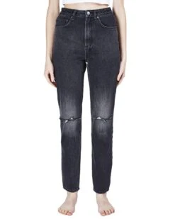 Ksubi Chlo Wasted Throwblack Slash Straight Jean