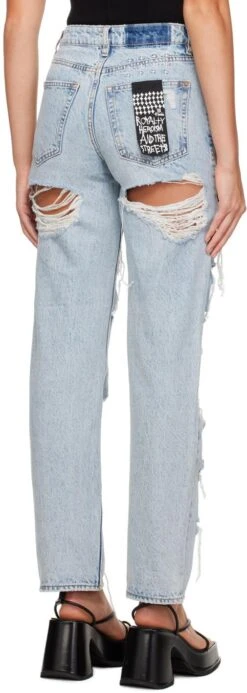 Ksubi Blue Brooklyn Trashed Jeans -Free Vibe Shop ksubi Karma Brooklyn Trashed Jeans 2