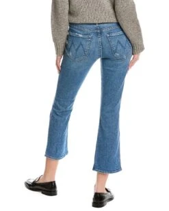 MOTHER The Insider Blood And Doom Ankle Jean -Free Vibe Shop mother 1043 BDO BLOOM AND DOOM The Insider Blood And Doom Ankle Jean 1