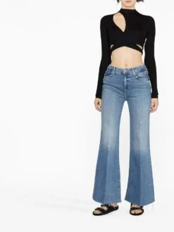 MOTHER The Roller Fray Jean -Free Vibe Shop mother BLUE The Roller Fray Jean 1