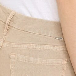 MOTHER Beige The Roller Jeans -Free Vibe Shop mother Beige The Roller Jeans 4