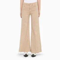 MOTHER Beige The Roller Jeans -Free Vibe Shop mother Beige The Roller Jeans 5