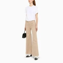 MOTHER Beige The Roller Jeans -Free Vibe Shop mother Beige The Roller Jeans 6