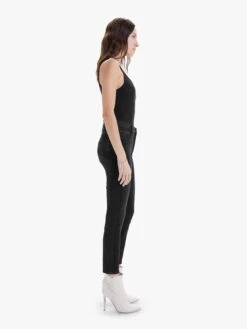 MOTHER High Waisted Looker Ankle -Free Vibe Shop mother Black High Waisted Looker Ankle 2