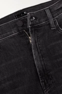 MOTHER + Net Sustain The Ditcher Cropped High-rise Straight-leg Jeans -Free Vibe Shop mother Black Net Sustain The Ditcher Cropped High rise Straight leg Jeans 3