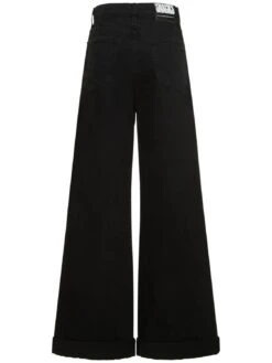 MOTHER Snacks The Funnel Heel Cuff Jeans -Free Vibe Shop mother Black Snacks The Funnel Heel Cuff Jeans 1