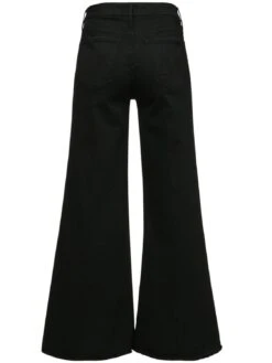 MOTHER Roller Jeans Black -Free Vibe Shop mother Black The Roller Flared Jeans 3