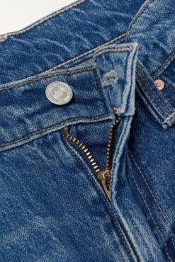 MOTHER + Net Sustain + Bowie The Rambler Zip Cropped Embellished Straight-leg Jeans -Free Vibe Shop mother Blue Net Sustain Bowie The Rambler Zip Cropped Embellished Straight leg Jeans 4