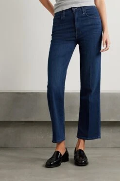 MOTHER + Net Sustain The Rambler High-rise Straight-leg Jeans -Free Vibe Shop mother Blue Net Sustain The Rambler High rise Straight leg Jeans 2