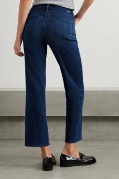 MOTHER + Net Sustain The Rambler High-rise Straight-leg Jeans -Free Vibe Shop mother Blue Net Sustain The Rambler High rise Straight leg Jeans 3