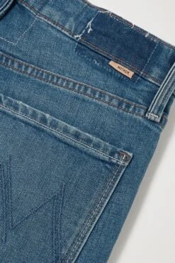 MOTHER + Net Sustain The Smarty Pants High-rise Straight-leg Jeans -Free Vibe Shop mother Blue Net Sustain The Smarty Pants High rise Straight leg Jeans 5