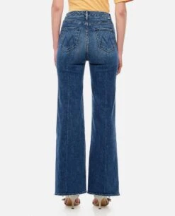 MOTHER Roller Skimp High Waisted Cotton Jeans -Free Vibe Shop mother Blue Roller Skimp High Waisted Cotton Jeans 2