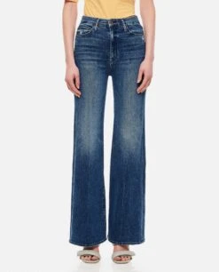 MOTHER Roller Skimp High Waisted Cotton Jeans