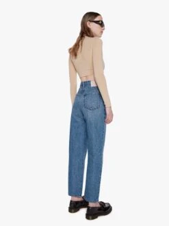 MOTHER Snacks! High Waisted Double Stack Ankle -Free Vibe Shop mother Blue Snacks High Waisted Double Stack Ankle 2