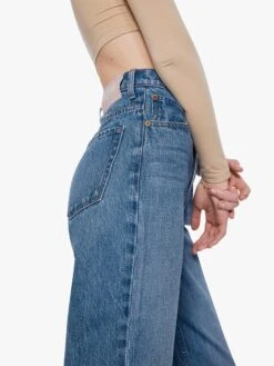 MOTHER Snacks! High Waisted Double Stack Ankle -Free Vibe Shop mother Blue Snacks High Waisted Double Stack Ankle 3