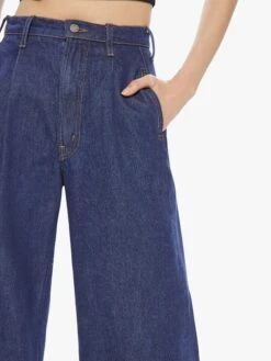 MOTHER Snacks! High Waisted Pleated Push Pop Nerdy -Free Vibe Shop mother Blue Snacks High Waisted Pleated Push Pop Nerdy 4