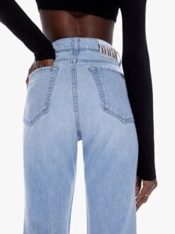 MOTHER Snacks! The Tippy Top Sweet Tooth Ankle -Free Vibe Shop mother Blue Snacks The Tippy Top Sweet Tooth Ankle 4