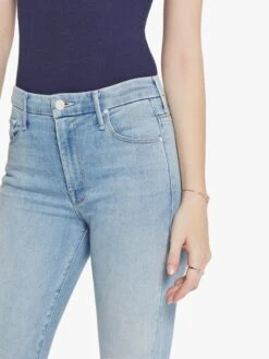 MOTHER The High Waisted Looker Crop Swimming Pool Sunday -Free Vibe Shop mother Blue The High Waisted Looker Crop Swimming Pool Sunday 4