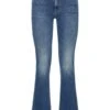 MOTHER The Outsider Sneak Mid Rise Cotton Jeans -Free Vibe Shop mother Blue The Outsider Sneak Mid Rise Cotton Jeans