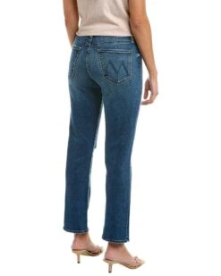 MOTHER The Tomcat Ankle Roughing It Straight Leg Jean -Free Vibe Shop mother Blue The Tomcat Ankle Roughing It Straight Leg Jean 1
