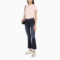 MOTHER Dark Blue Cropped Jeans -Free Vibe Shop mother Dark Blue Cropped Jeans 1