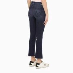 MOTHER Dark Blue Cropped Jeans -Free Vibe Shop mother Dark Blue Cropped Jeans 3