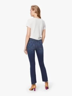 MOTHER The Insider Crop Step Fray Sweet And Sassy -Free Vibe Shop mother Dark Blue The Insider Crop Step Fray Sweet And Sassy 2